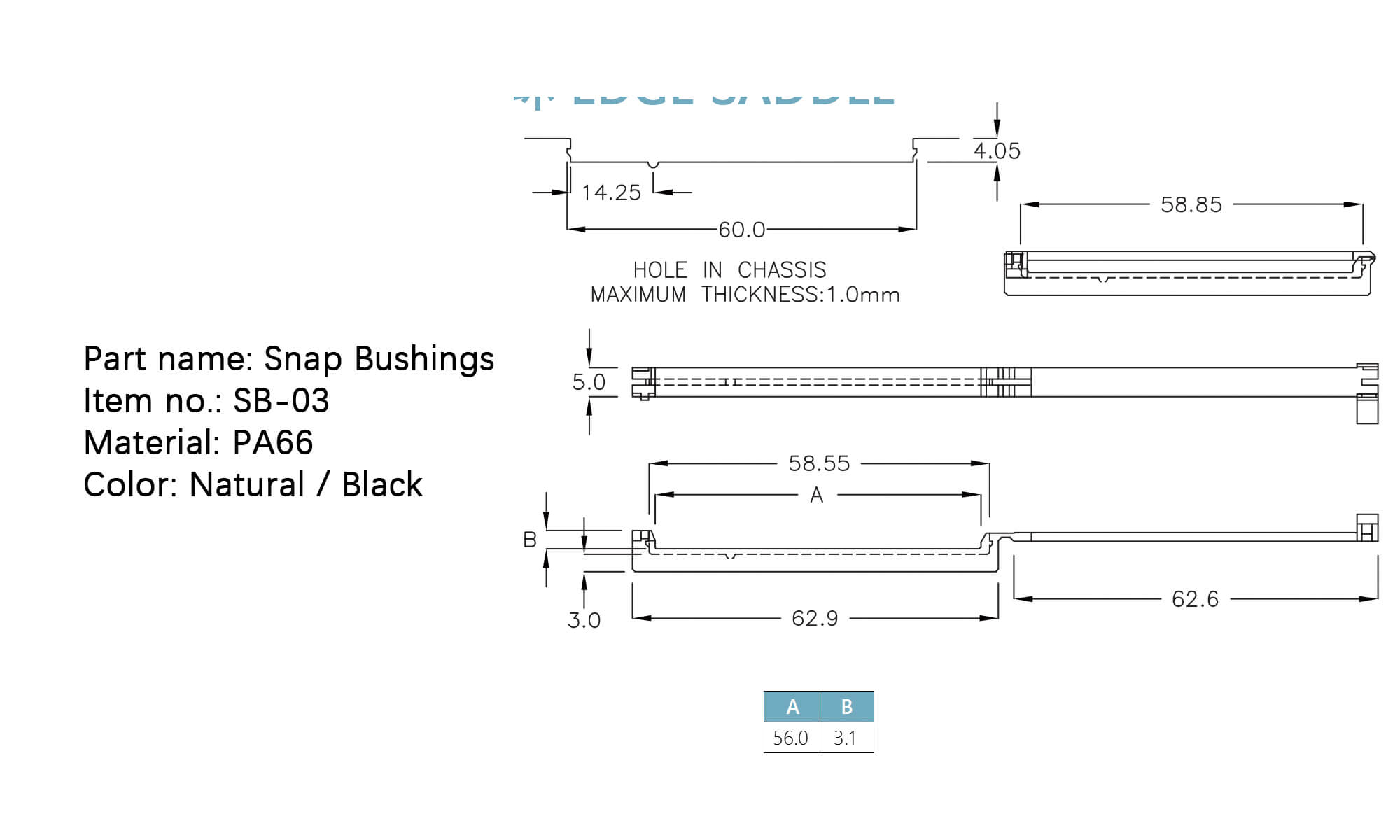 Snap Bushings SB-03